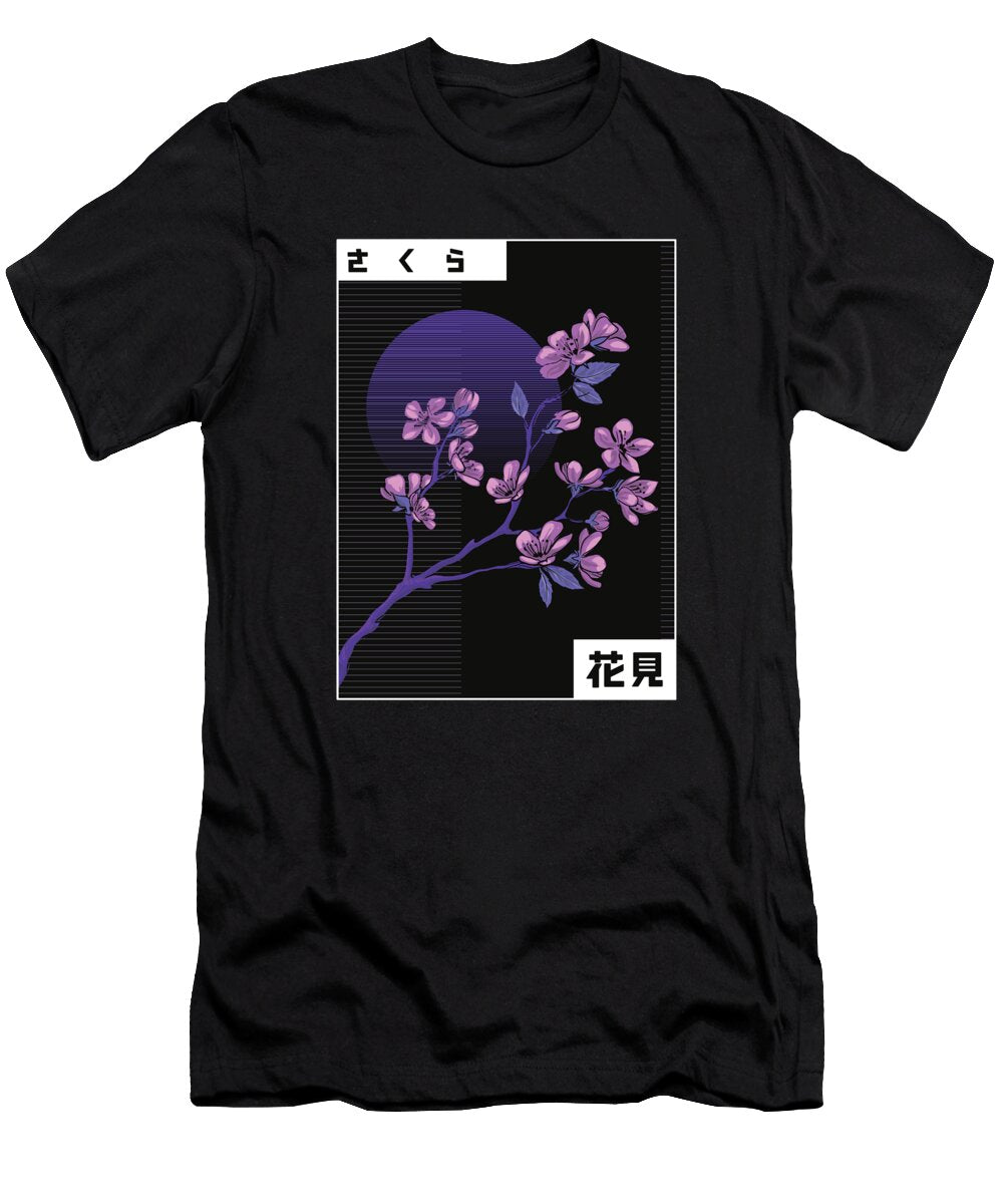 Vaporwave Cherry Blossom Nicolas Fourez Art T-Shirt