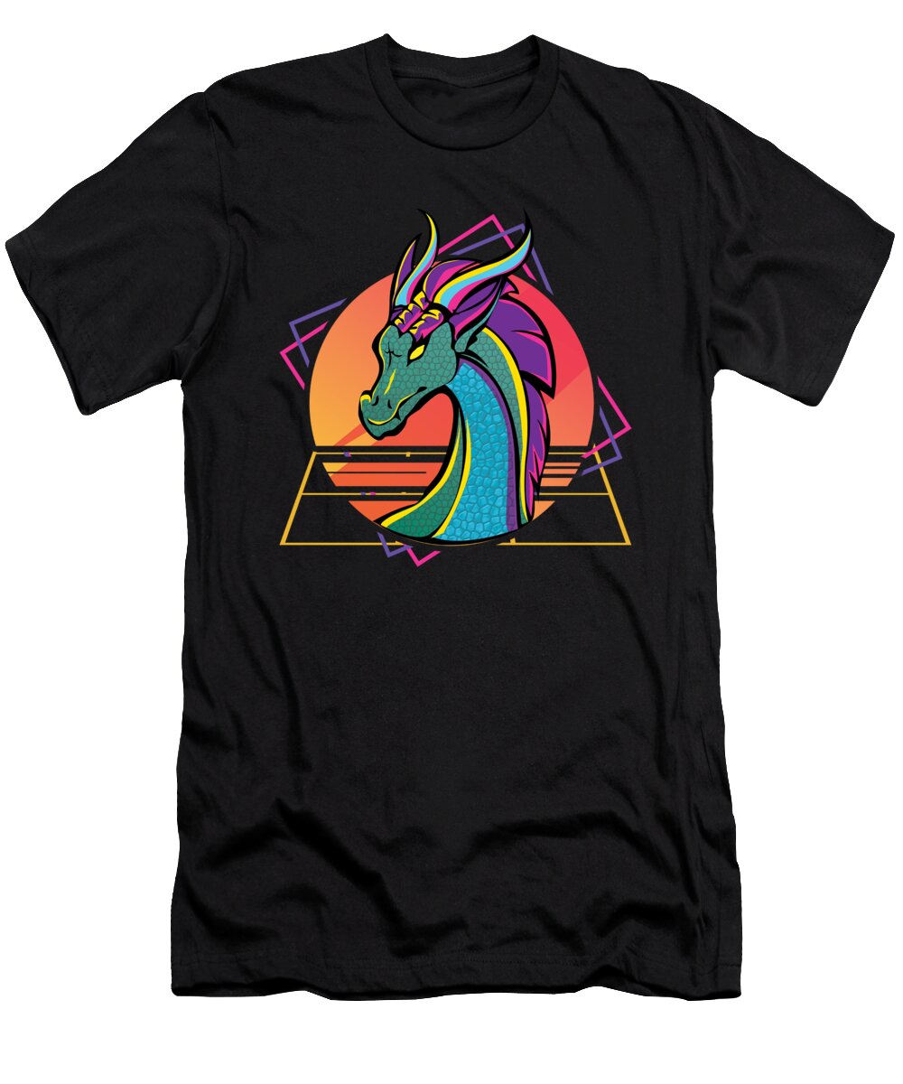 Vaporwave Dragon Shirtom T-Shirt