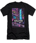 Vaporwave Neon Hotel Welcome Good Night Designed By Vexels T-Shirt