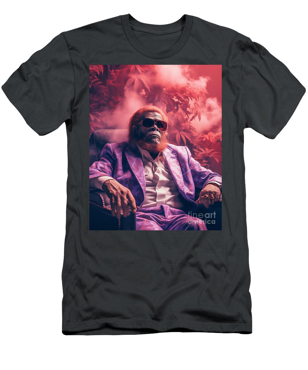 Vaporwave Orangutan Ar 45 Stylize 250 By Asar Studios Celestial Images T-Shirt