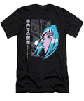 Vaporwave Smoke in the City Japanese Girl Smoking Licensed Art T-Shirt