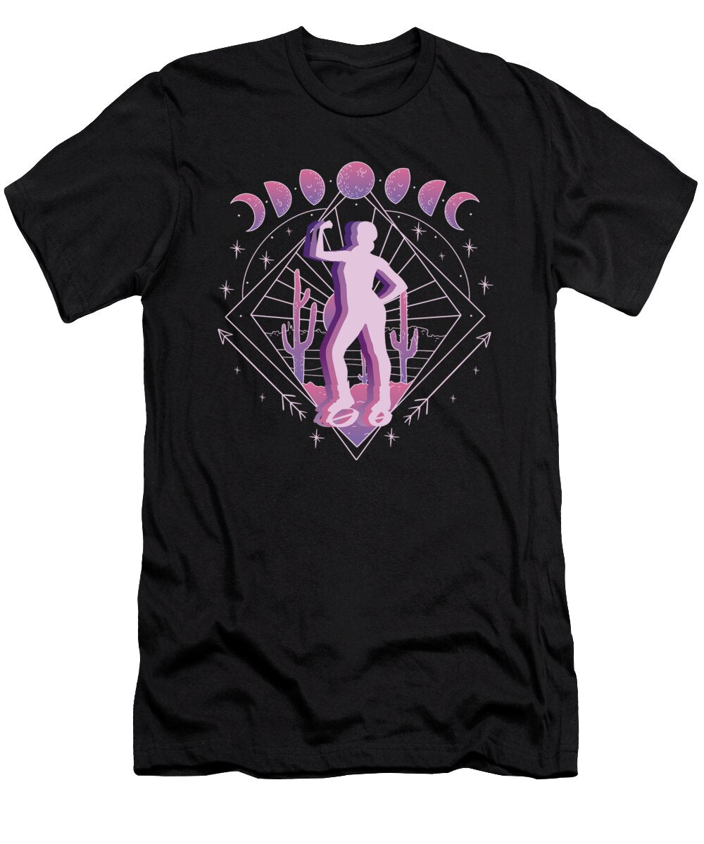 Vaporwave Space Jump Shoes Fitness Greenoptix T-Shirt
