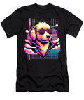Vaporwave Synthwave Doodle Retro Golden Doodle Natalie Lidford T-Shirt
