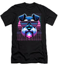 Vaporwave Synthwave Mini Schnauzer Retro Natalie Lidford T-Shirt