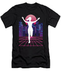 Vaporwave Synthwave Skyline Marathon Trail Running Greenoptix T-Shirt