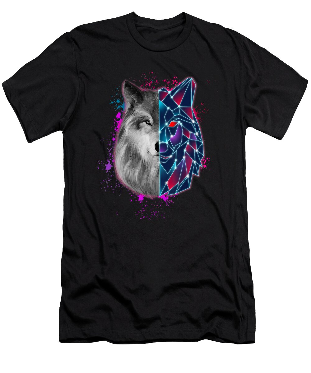 Vaporwave Wolf Retro 80s 90s Japanese Otaku Shannon Nelson Art T-Shirt