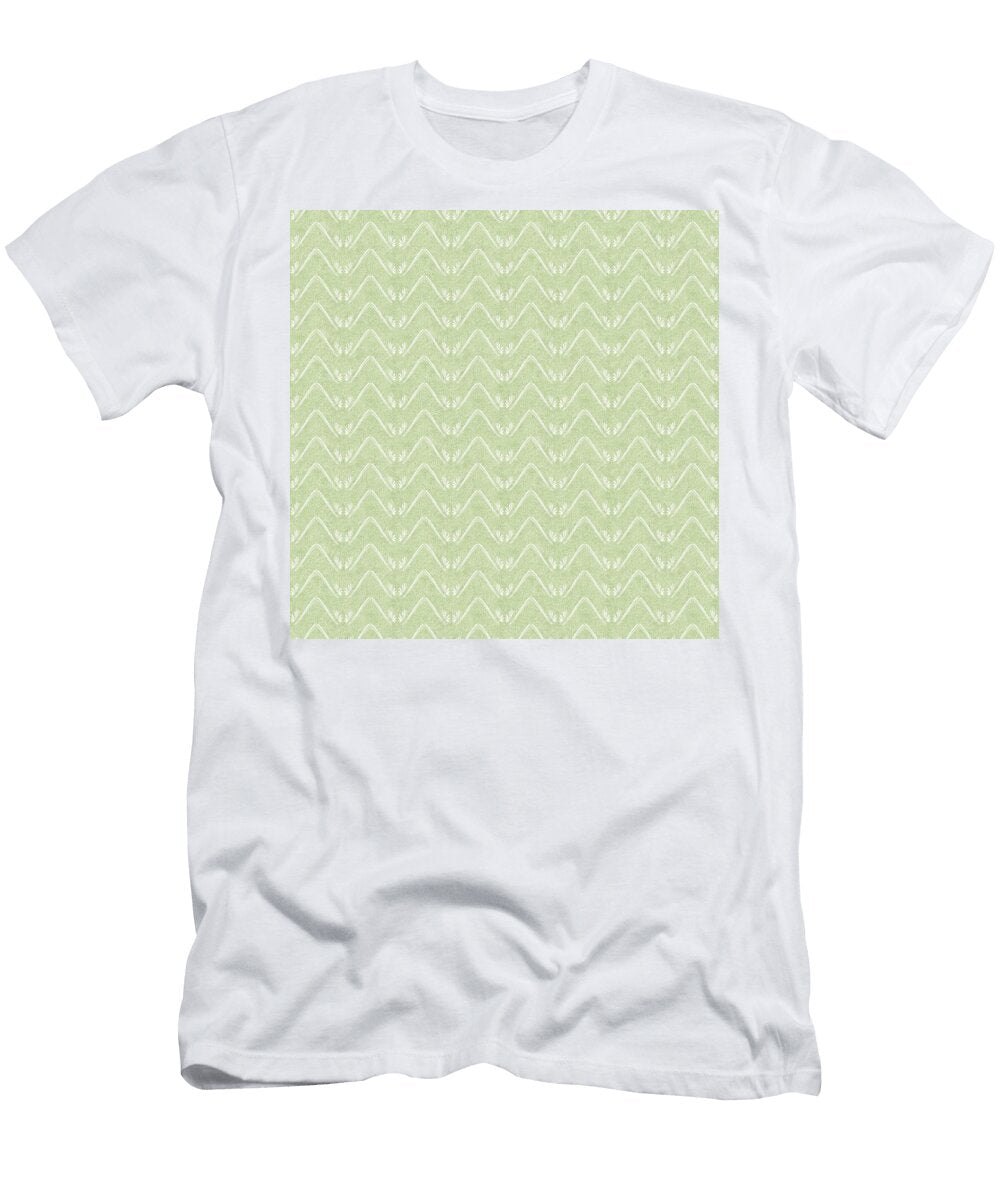Velvety Petal Chevron in Lime Green Reversed Patricia Keith T-Shirt