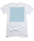 Velvety Petal Chevron in Pale Blue Patricia Keith T-Shirt