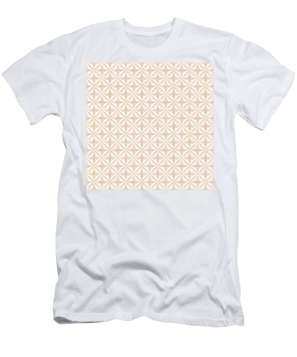 Velvety Petal Chevron in Pastel Peach Patricia Keith T-Shirt