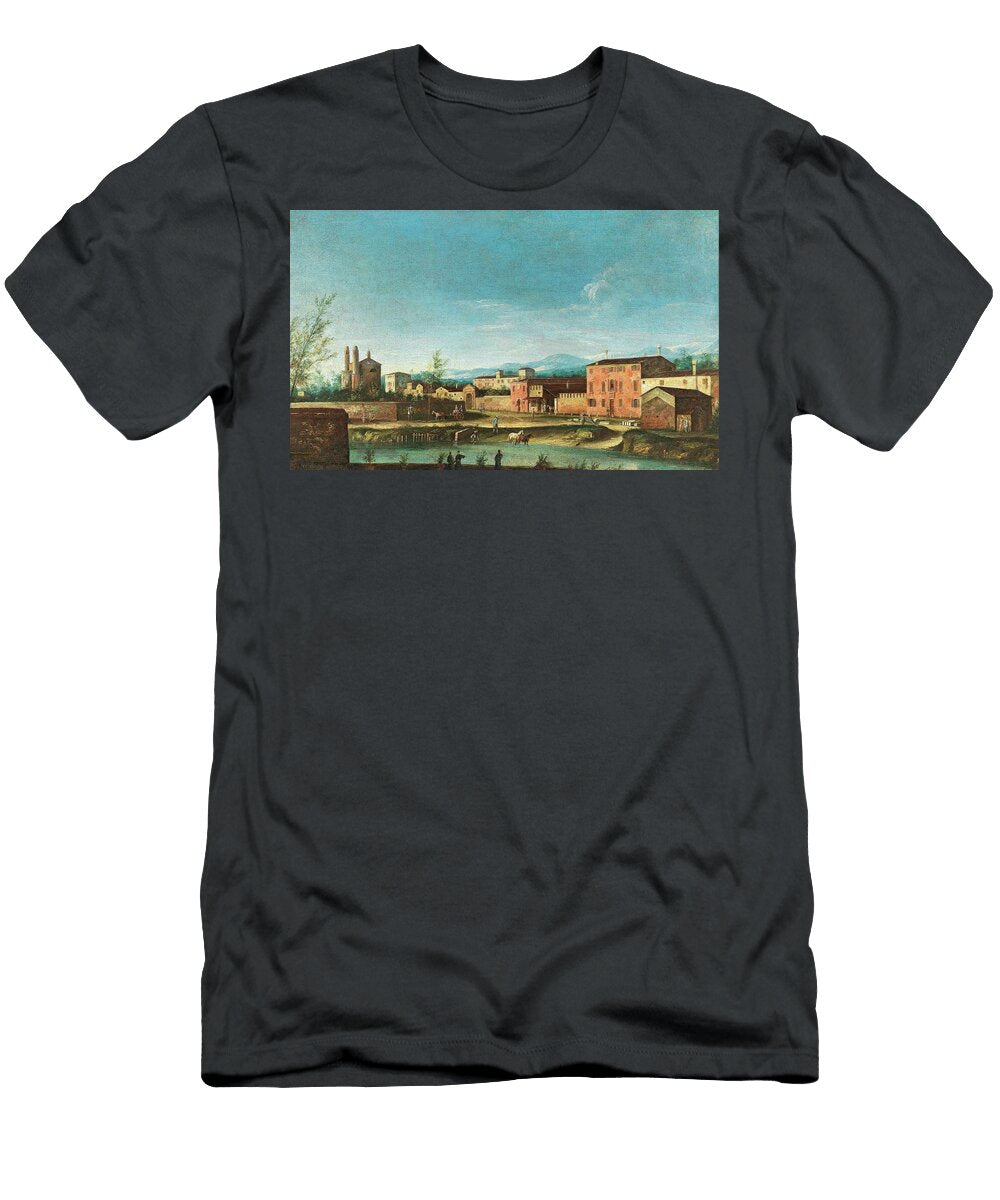 Venetian School Century Dolo on the Brenta Canal Celestial Images T-Shirt