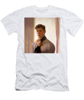Very Handsome Fashion Model in a Jack Kirby St By Asar Studios Celestial Images T-Shirt
