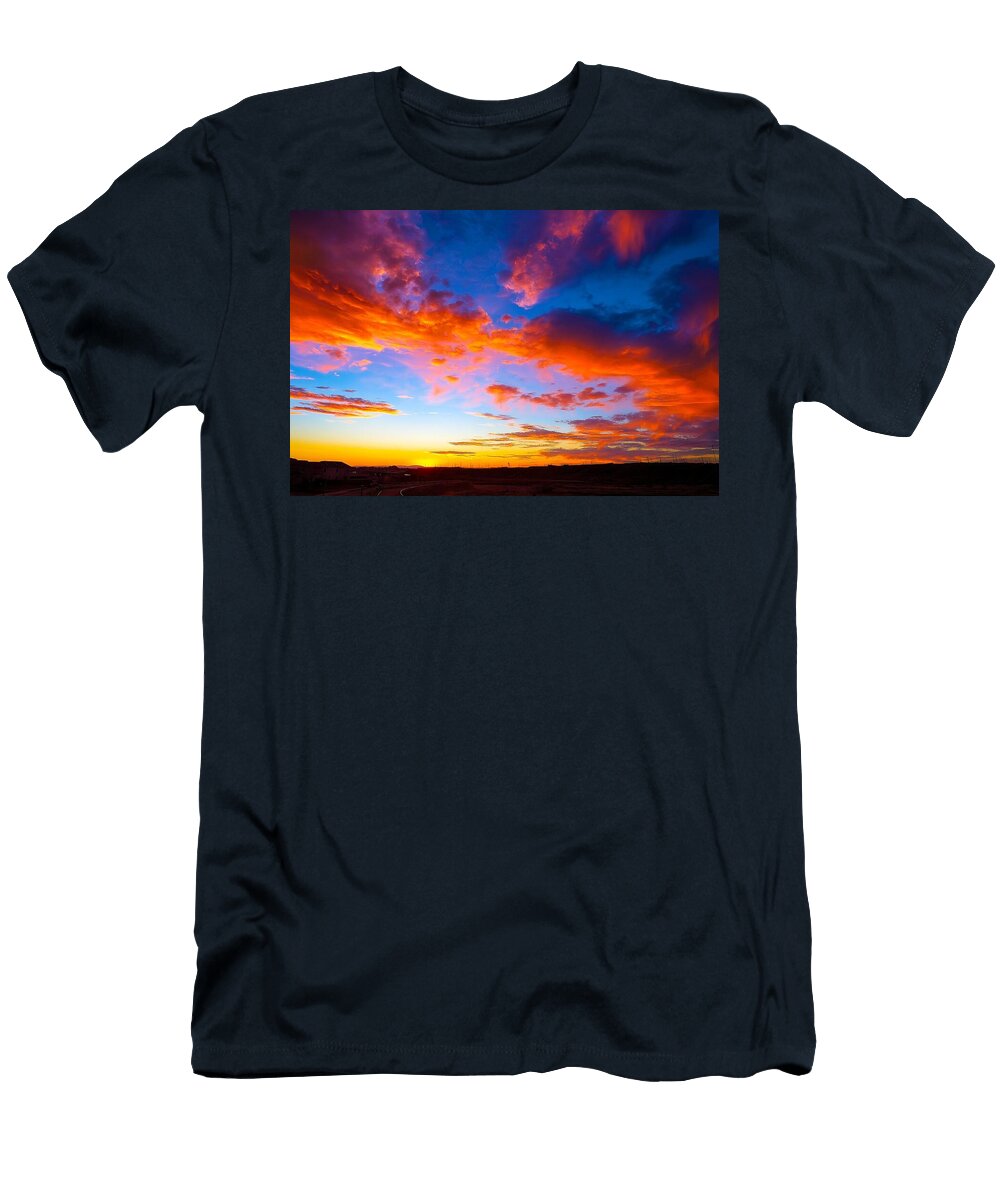 Vibrant Evening Sky Mario G Rivera T-Shirt