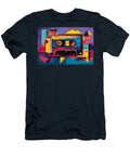 Vibrant Geometric Cassette Bold Abstract Tape Design with Dynamic Shapes and Retro Energy Olfactoart Studio T-Shirt