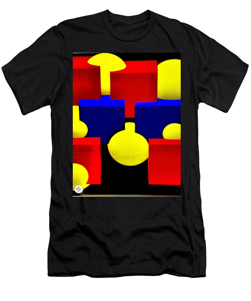 Vibrant Geometric Composition Mario Fontenla T-Shirt