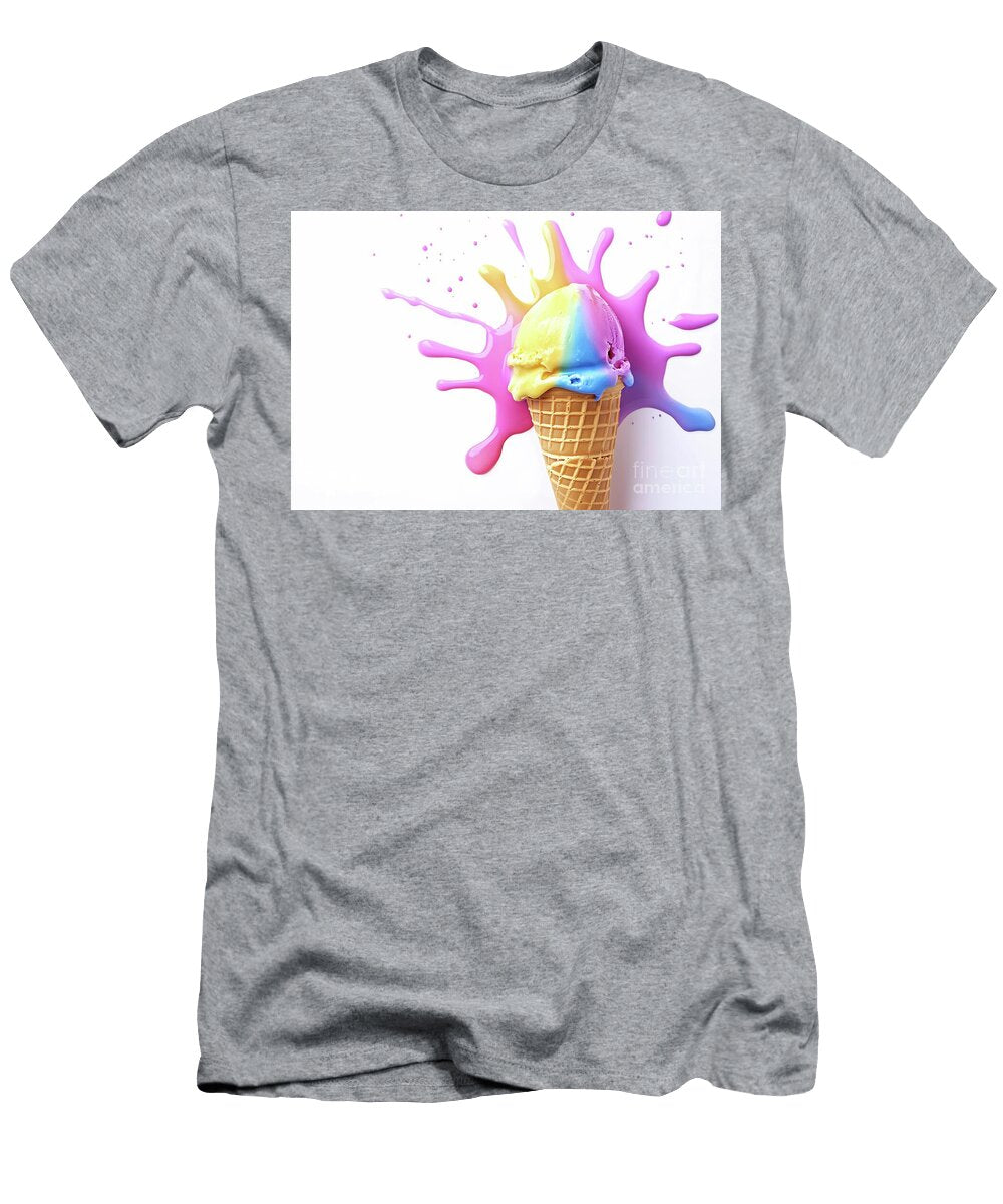 Vibrant Ice Cream Cone Splashes Beautiful Things T-Shirt
