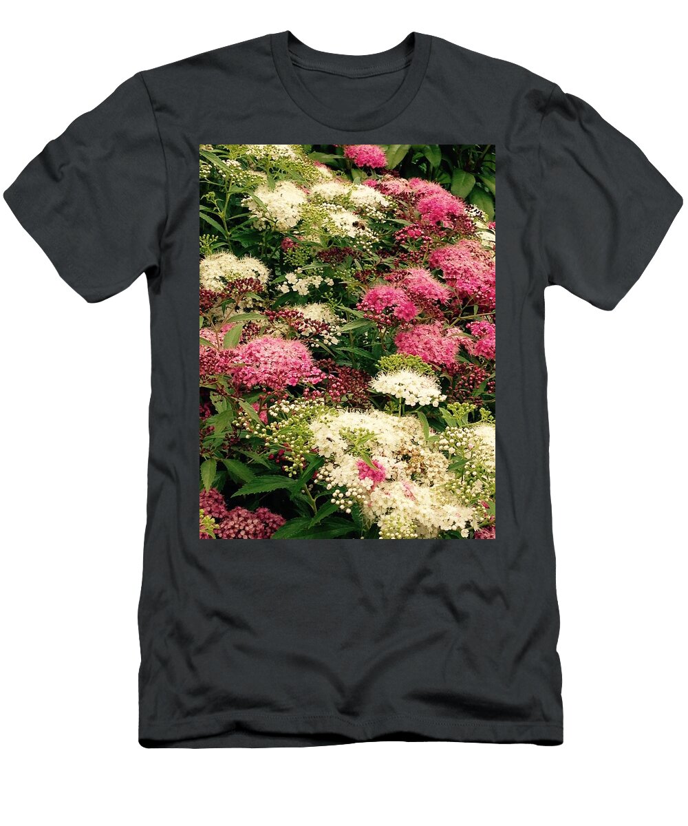 Vibrant Pink and White Blossoms Laveta Kirby T-Shirt