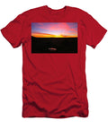 Vibrant Sunset Over a Reflective Pond Mario G Rivera T-Shirt