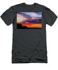 Vibrant Sunset Over Distant Mountains Mario G Rivera T-Shirt