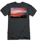Vibrant Sunset Over Mountain Range Mario G Rivera T-Shirt