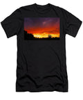 Vibrant Sunset Over Treeline Mario G Rivera T-Shirt