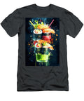 Vibrant Sushi Art with Colorful Drinks Merssi Norely T-Shirt