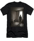 Victorian or Edwardian Man with Top Hat Looking Out of a Window Lee Avison T-Shirt