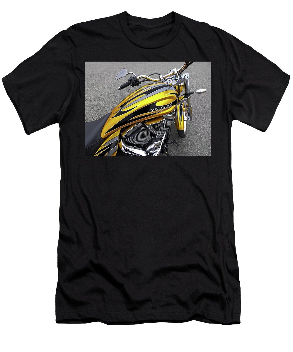 Victory Motorcycle 106 Gas Tank and V Twin Engine Gill Billington T-Shirt