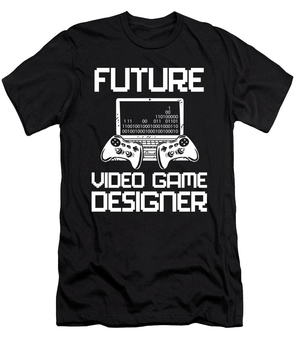 Video Games Gamer Gaming Future Game Developer Crazy Squirrel T-Shirt