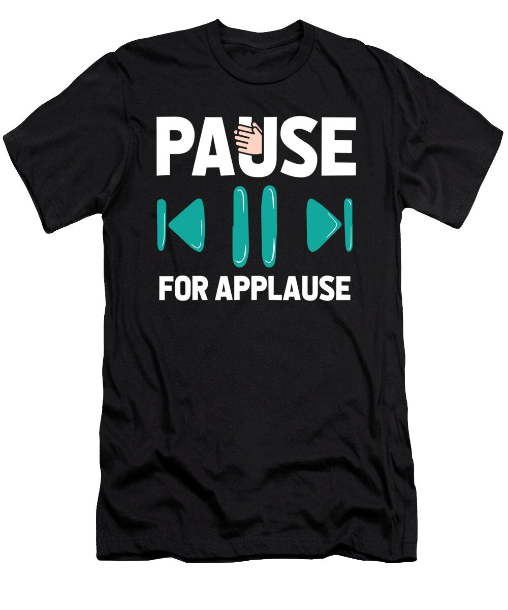 Video Games Gamer Gaming Pause Game Crazy Squirrel T-Shirt