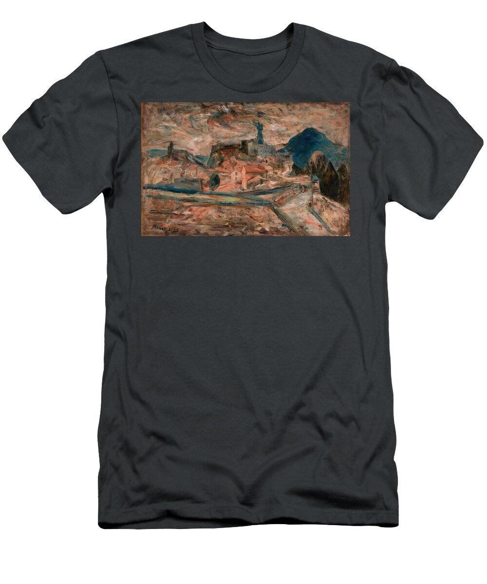 View of a Small Town in the Mountains Le Puy Tadeusz Makowski Polish T-Shirt