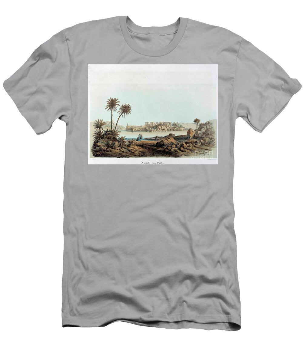 View of the Island of Philae in Egypt 19th Century Lithograph Unknown Artist T-Shirt