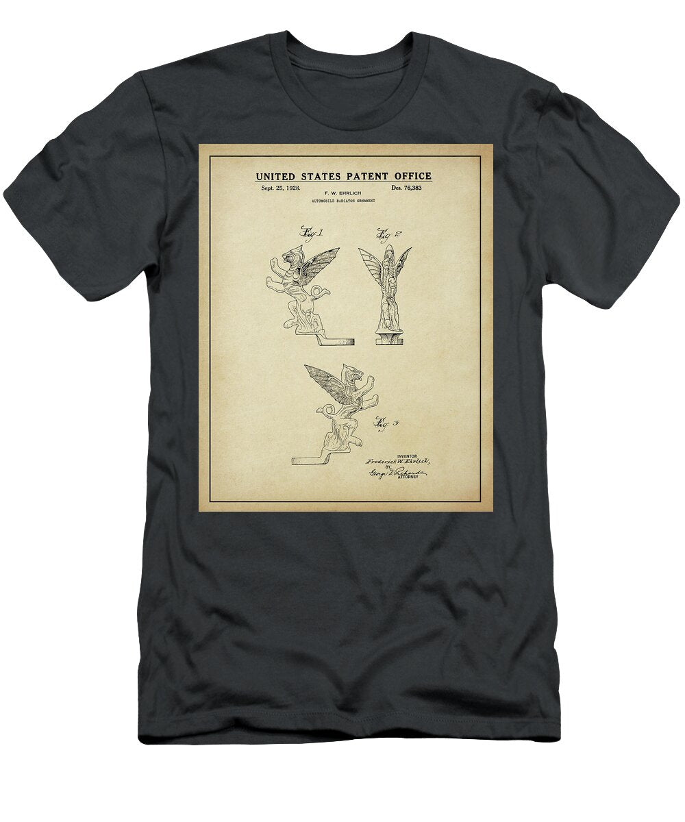 Vintage 1928 Griffin Hood Ornament Dale Kincaid T-Shirt