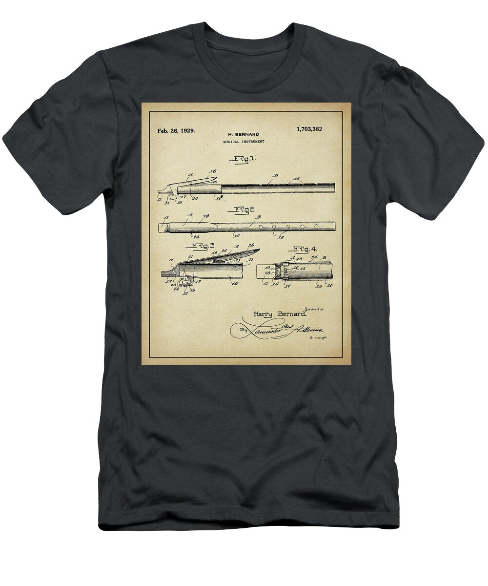 Vintage 1929 Swanee Whistle Patent Dale Kincaid T-Shirt