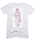 Vintage 1940s Woman Illustration I Knew Hed Be Late Mike Jory T-Shirt