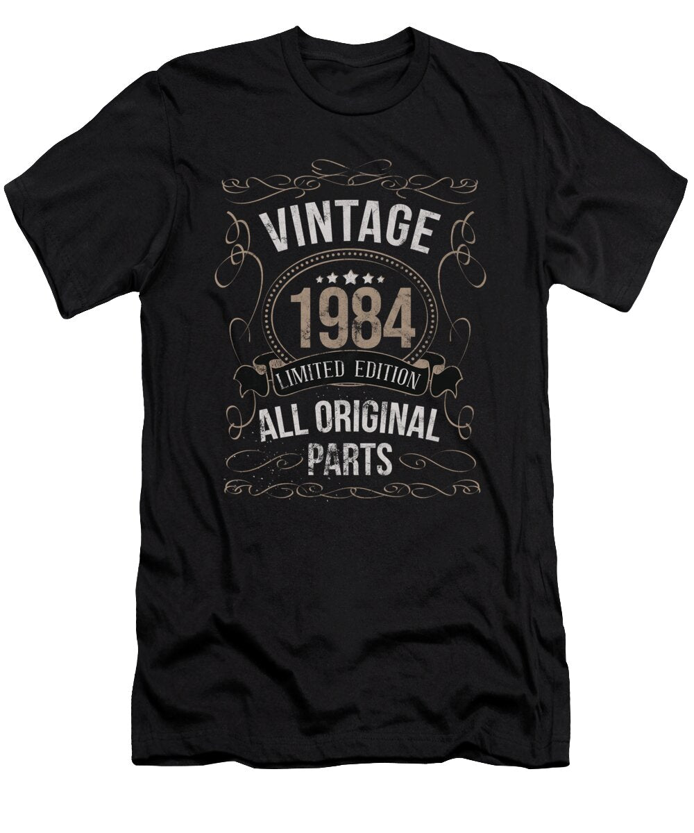 Vintage 1984 Birthday Original Parts Me T-Shirt