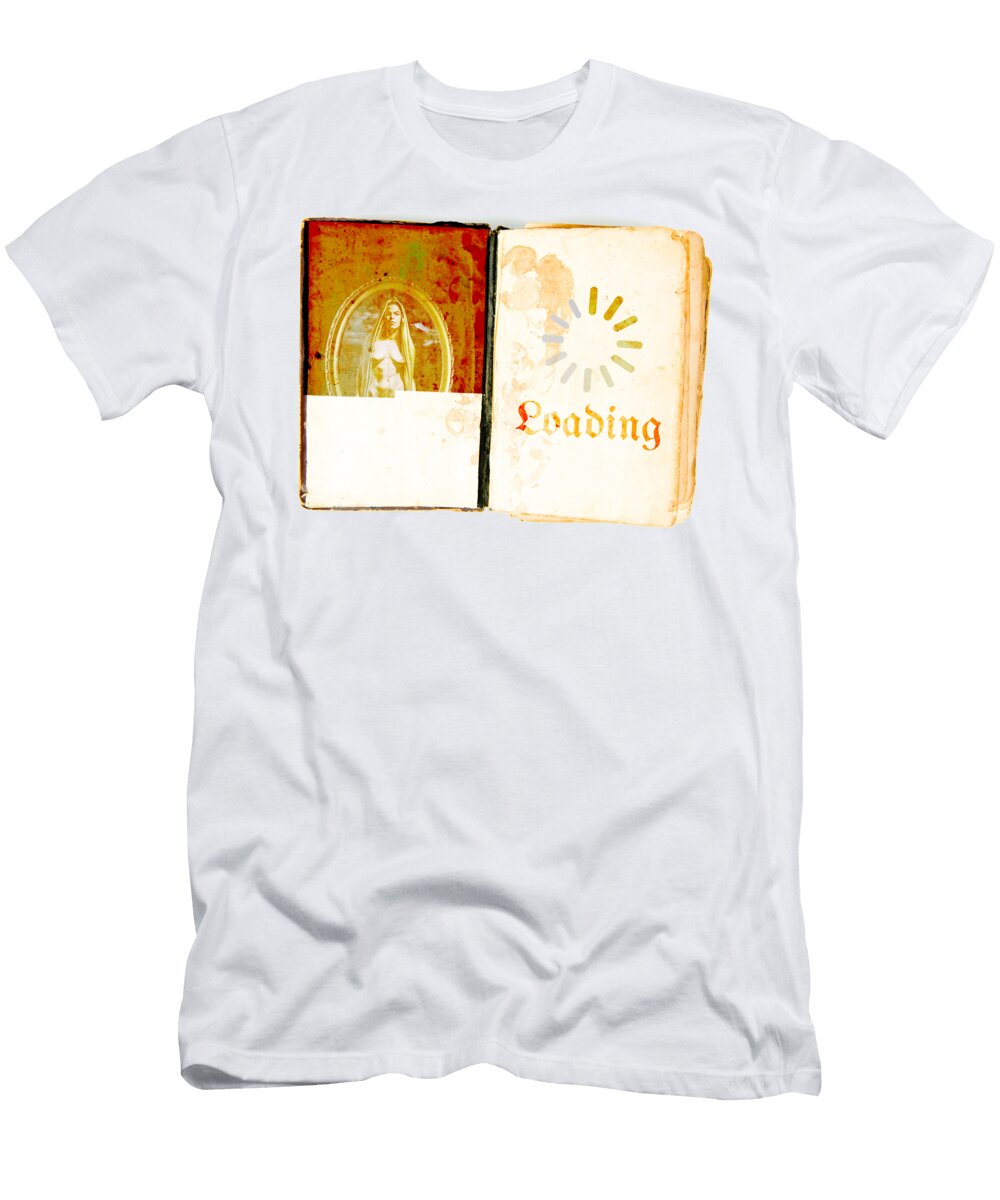 Vintage Book with Unusual Pages Loading Marek Valovic T-Shirt