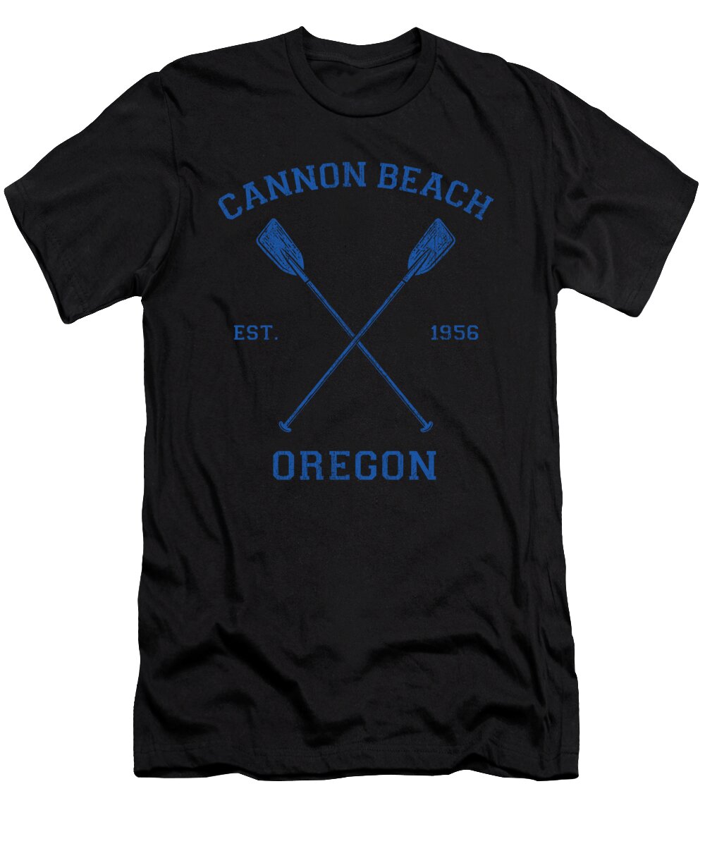 Vintage Cannon Beach Vacation Vector Deluxe T-Shirt