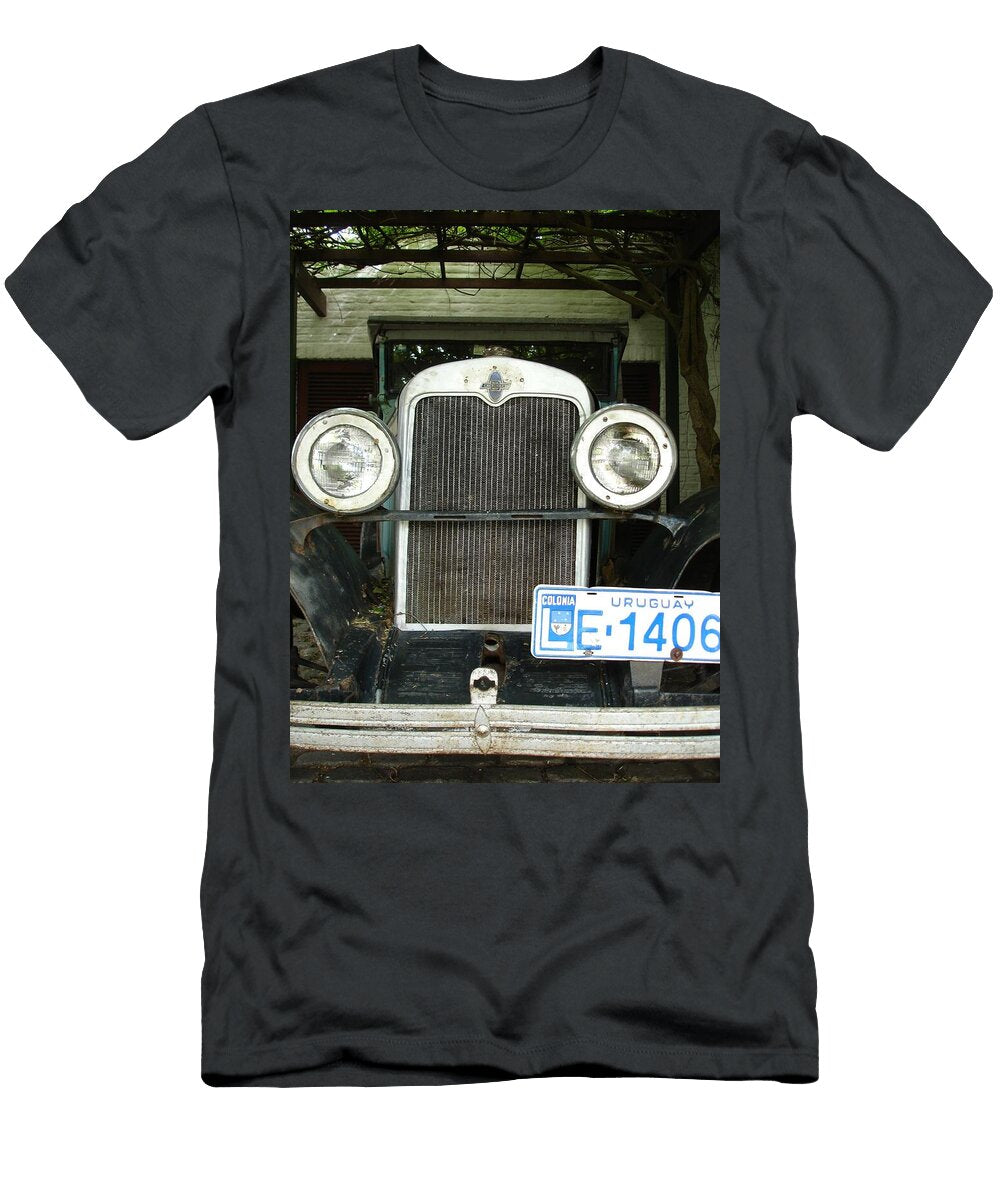 Vintage Car From Colonia Uruguay South America Travel Essayist T-Shirt