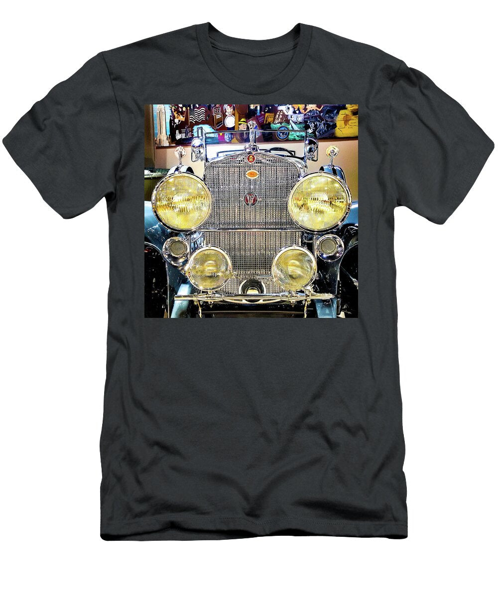 Vintage Car Radiator and Headlights Anthony Acosta T-Shirt