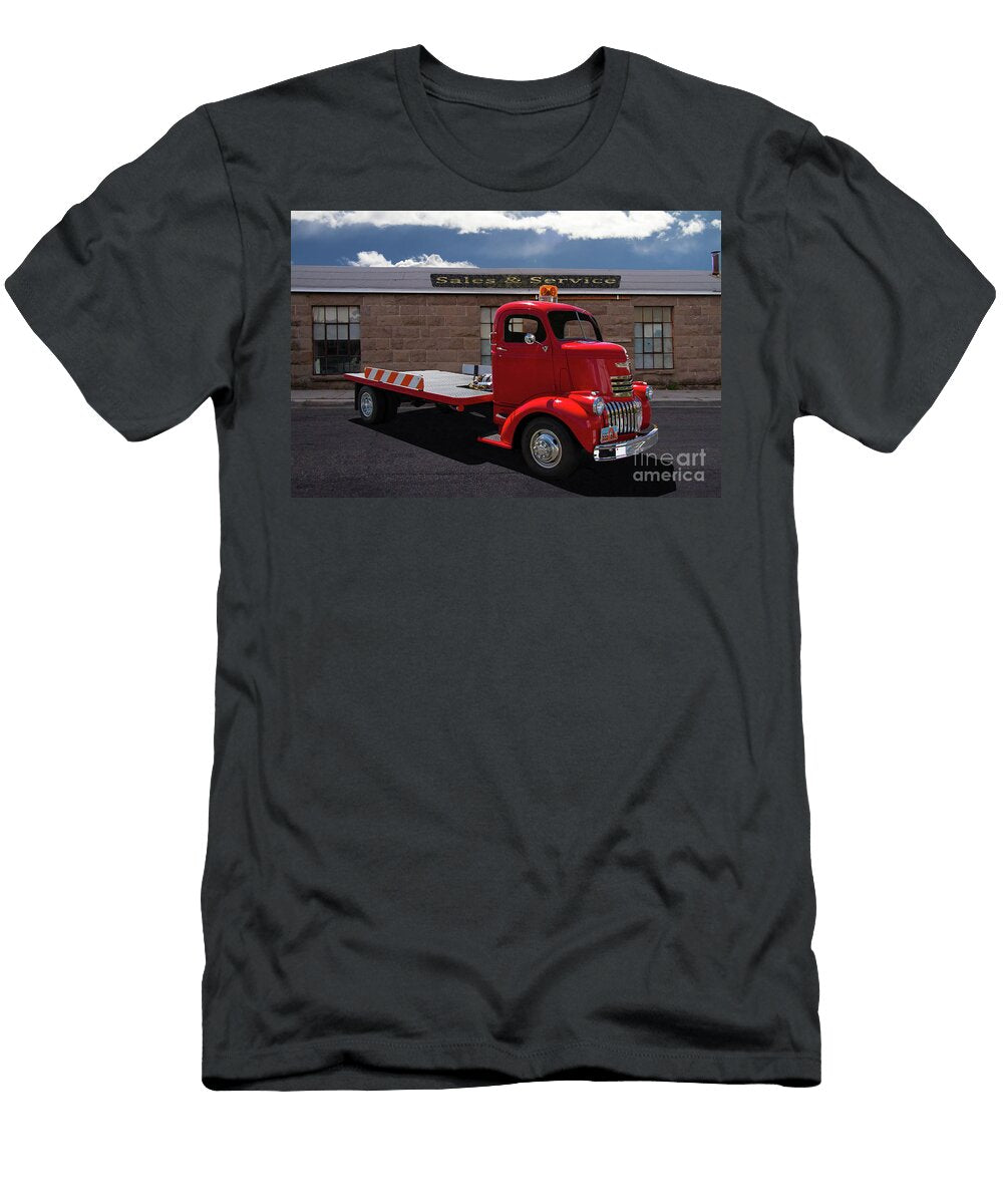 Vintage Chevrolet Red Truck Nick Gray T-Shirt