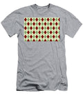 Vintage Christmas Argyle Pattern Red Green Yellow Petite Patterns T-Shirt