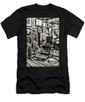 Vintage Dentist Office and Drill Black and White Paul Ward T-Shirt