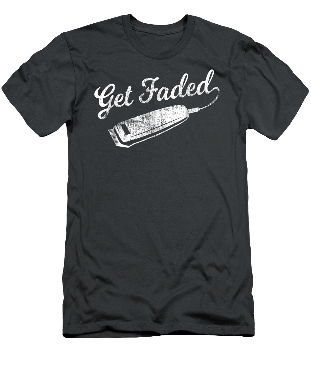 Vintage Distressed Barber Get Faded Script Tail Te Irvine Anashe T-Shirt