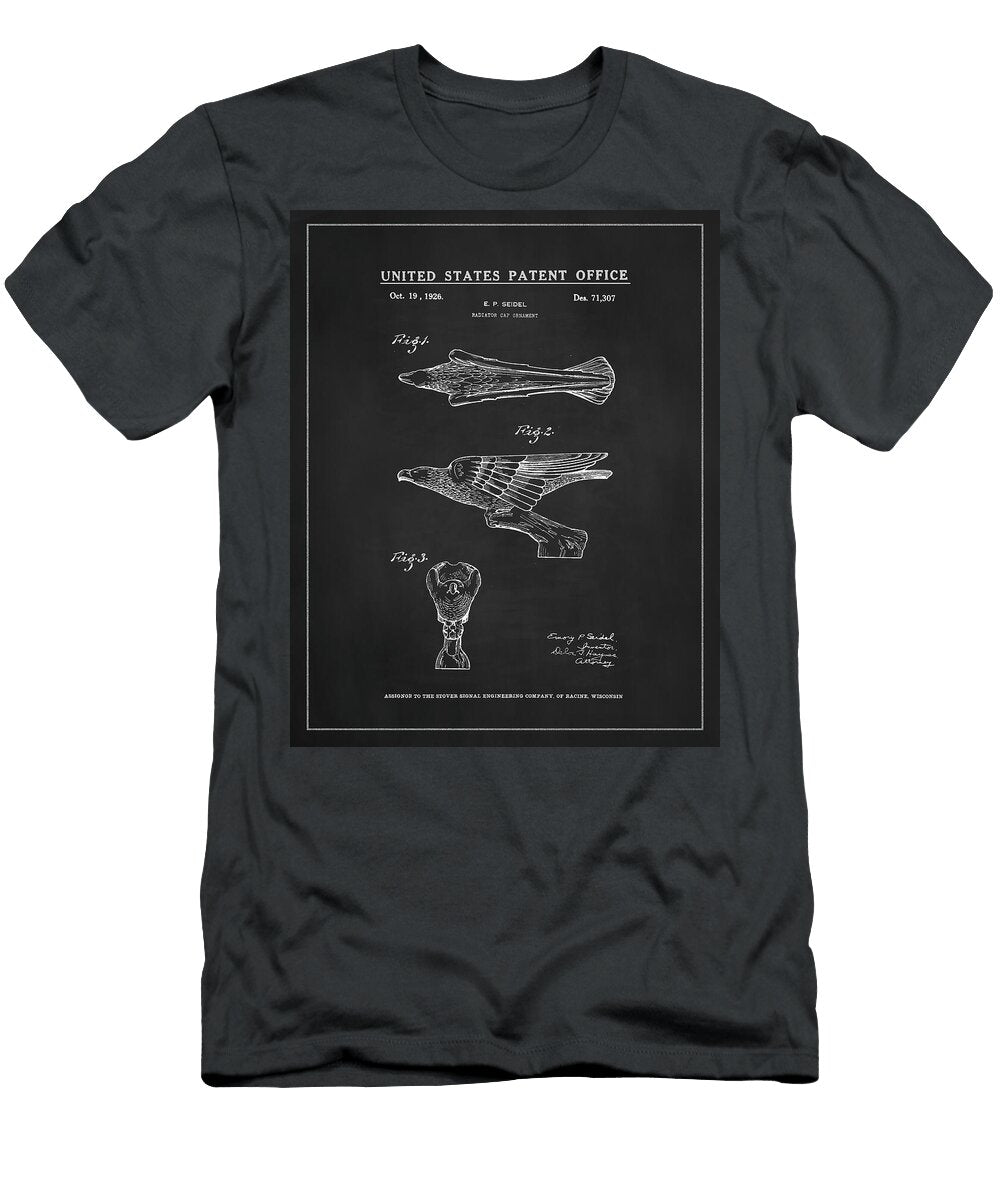Vintage Eagle Radiator Cap Drawing Dale Kincaid T-Shirt