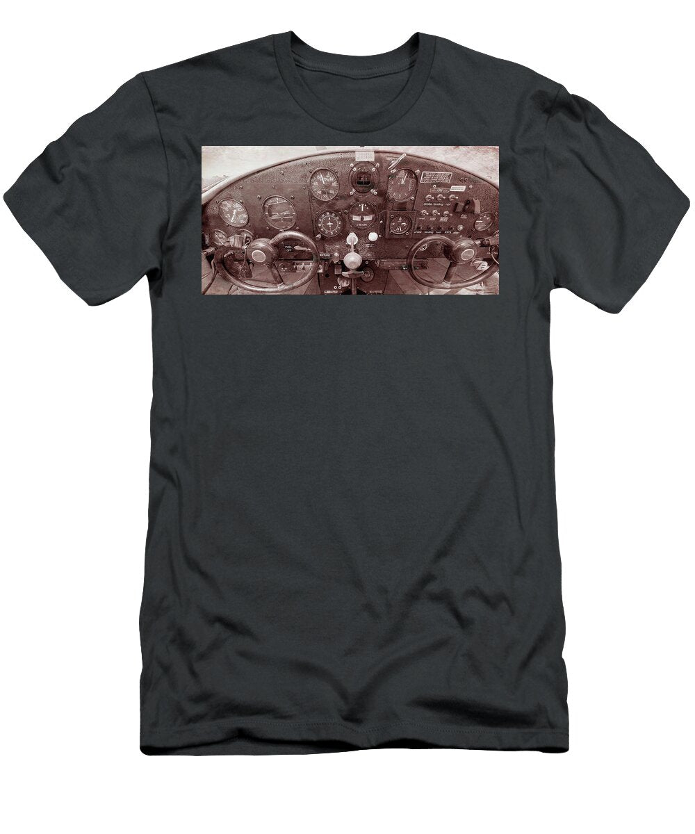 Vintage Ercoupe Instrument Panel Bill Swartwout T-Shirt