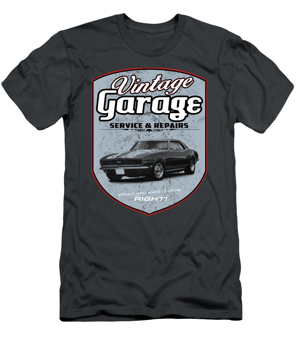 Vintage Garage Camaro Paul Kuras T-Shirt
