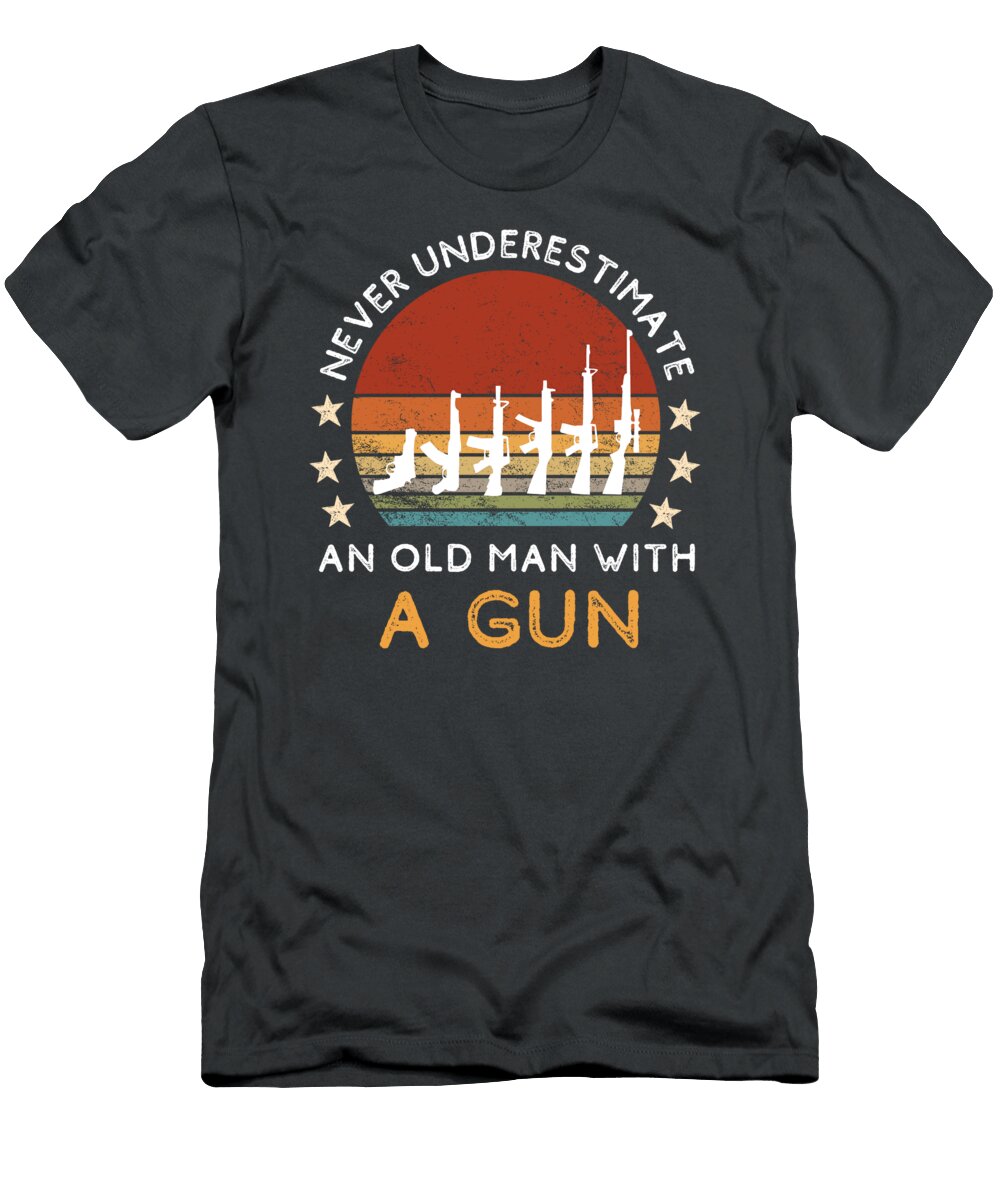 Vintage Gun Love Armed with Experience 44 Characters Awesome Store T-Shirt