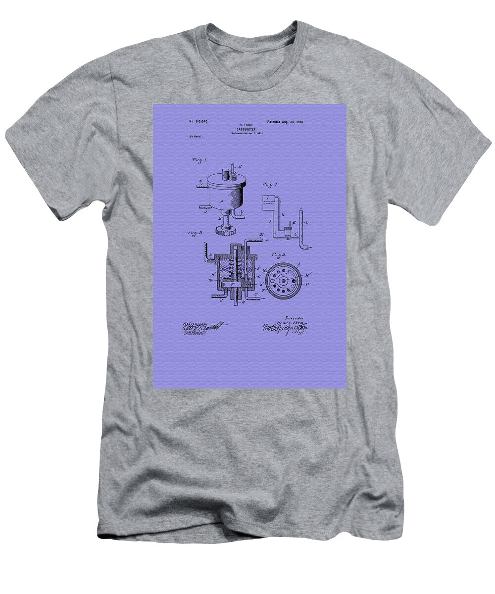 Vintage Henry Fords Carburetor Patent 1898 Mountain Dreams T-Shirt