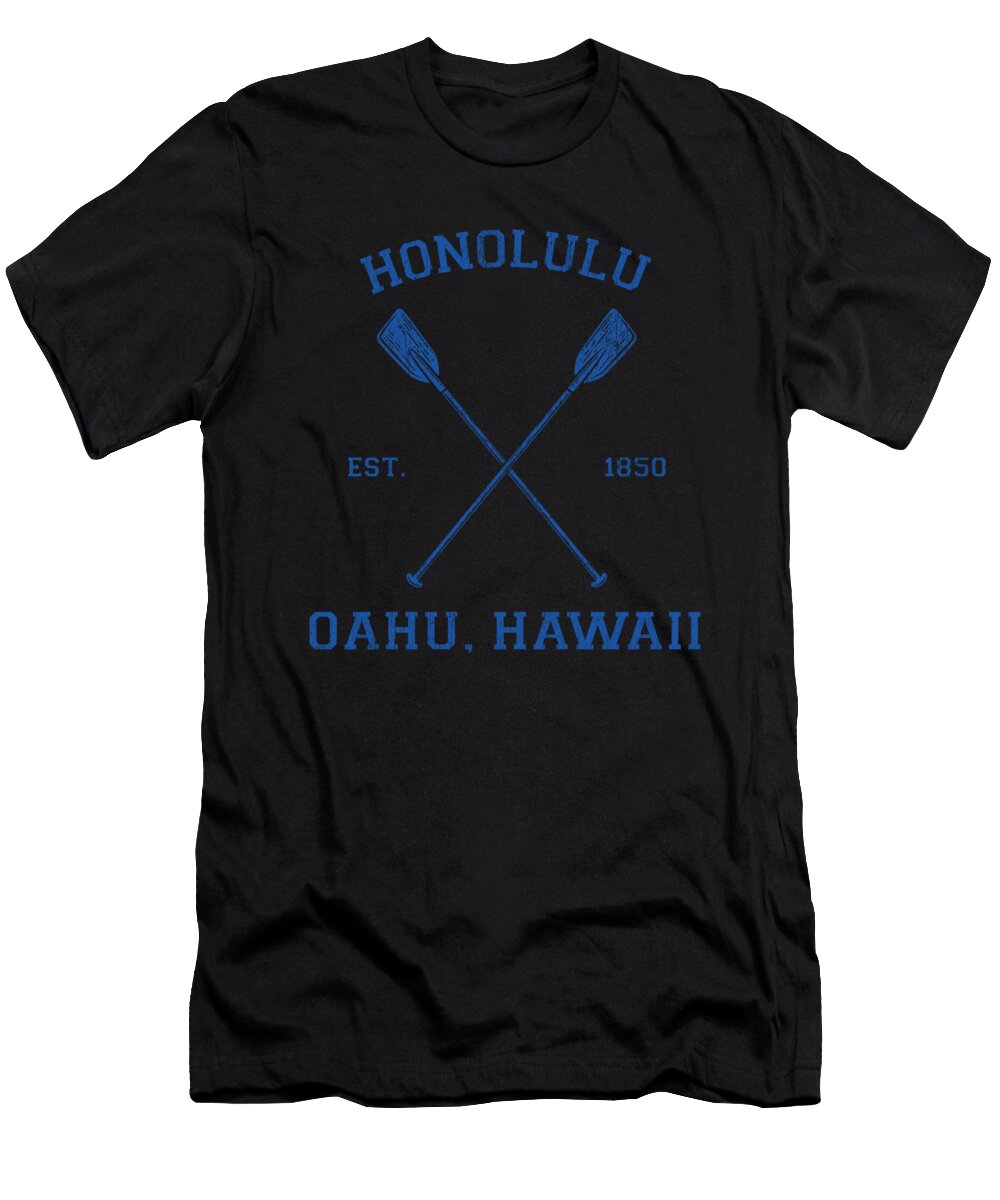 Vintage Honolulu Hawaii Vacation Vector Deluxe T-Shirt