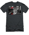 Vintage Hot Rod Engine with Polished Air Intake At Coffee and Cars Augusta Georgia John Kirkland T-Shirt